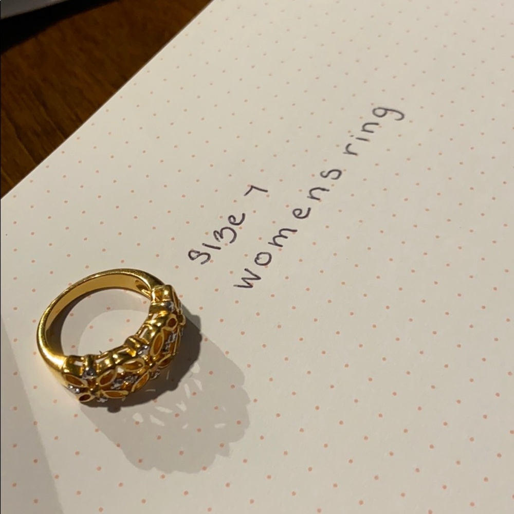 ๐๐ ๐ ๐ CZ GOLD RING ๐ ๐ ๐ ๐ - Picture 6 of 6
